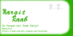 margit raab business card